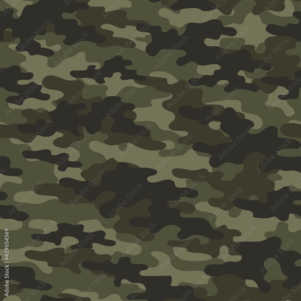 Camouflage military seamless vector pattern for clothing, fabric prints. green modern. Camouflage military seamless vector pattern for clothing, fabric prints. green modern.