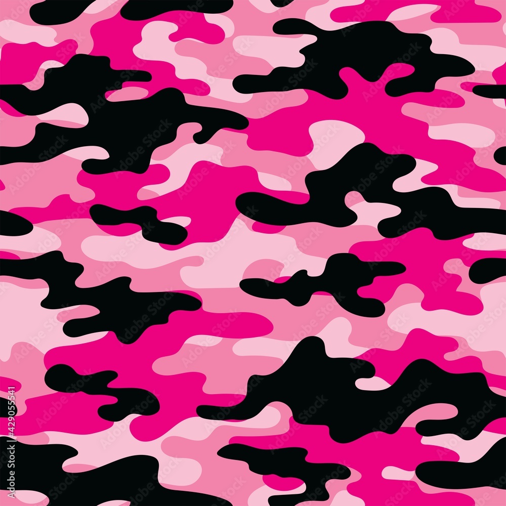 pink Abstract seamless military camo texture for print. Forest background. Vector pink Abstract seamless military camo texture for print. Forest background. Vector