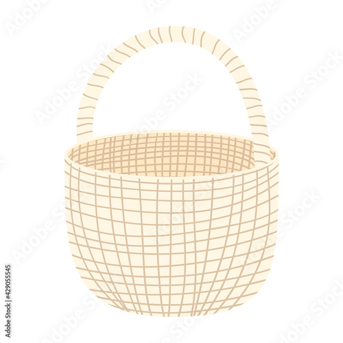 Wicker basket for garden, storage and packing of things