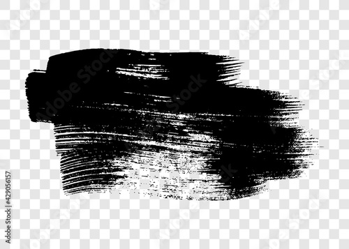 Black grunge brush stroke