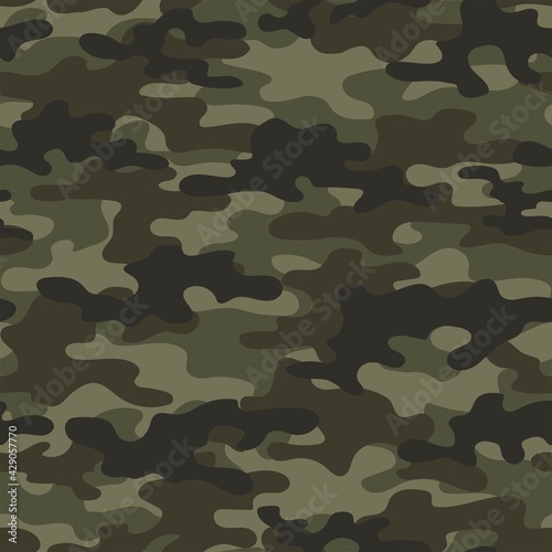 vector camouflage pattern for army. camouflage green military pattern