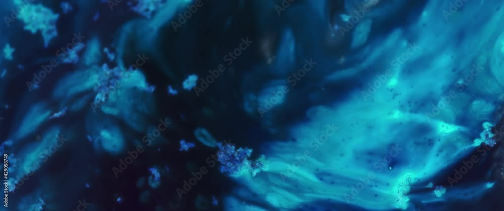 Macro Textures with Vibrant Neon Color Palette. Abstract Background Made with Oil Mixed with Blue and Black Dye, Ink, and Paint. Macro Textures with Vibrant Neon Color Palette. Abstract Background Made with Oil Mixed with Blue and Black Dye, Ink, and Paint.