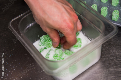 Edible Cannabis Gummies being made fresh