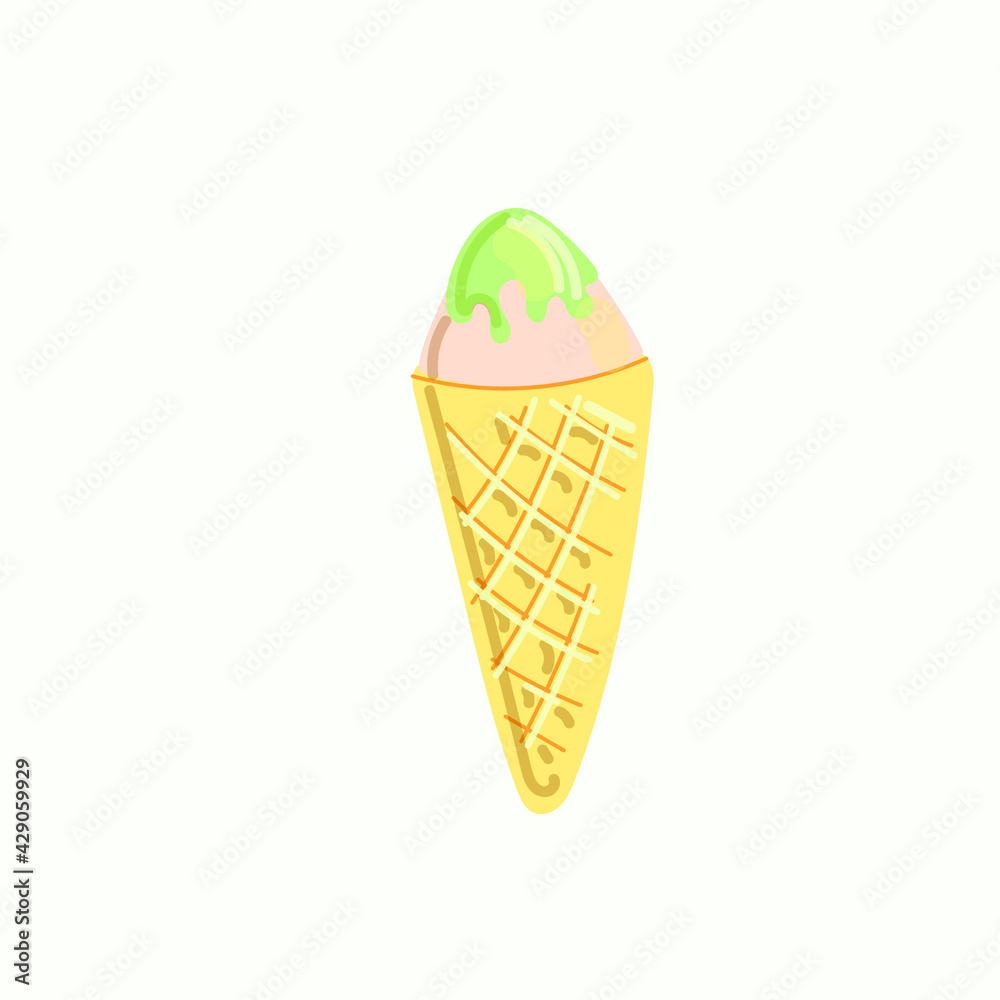 ice cream in a cone