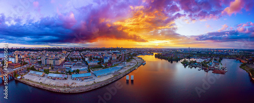Sunset over Dnipro