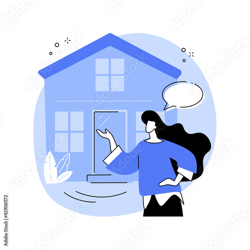 Real estate abstract concept vector illustration.