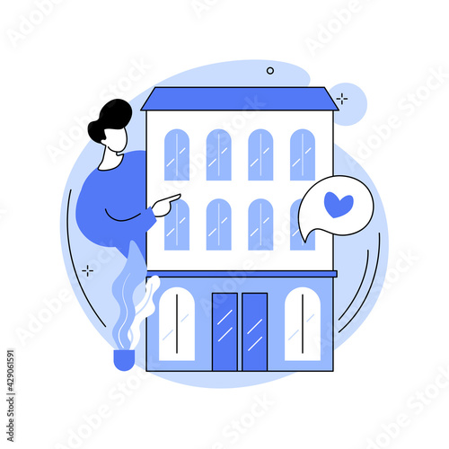 Condominium abstract concept vector illustration.