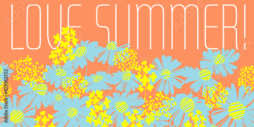 Fun bright shabby summer daisy flowers
