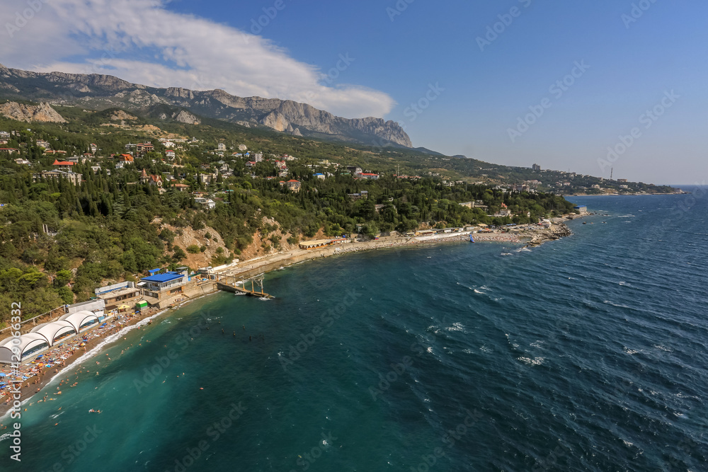 Summer Crimea. Simeiz village. Beautiful places. The Black Sea. Travel to the Crimea.