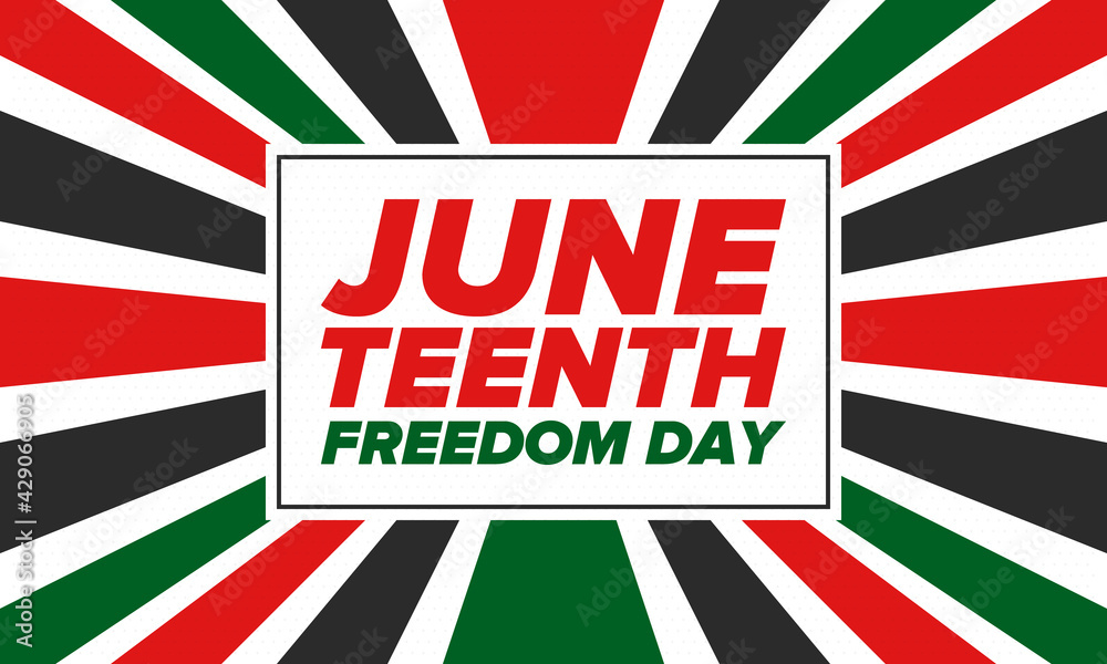 Juneteenth Independence Day. Freedom or Emancipation day. Annual american holiday, celebrated in June 19. African-American history and heritage. Poster, greeting card, banner and background. Vector Juneteenth Independence Day. Freedom or Emancipation day. Annual american holiday, celebrated in June 19. African-American history and heritage. Poster, greeting card, banner and background. Vector