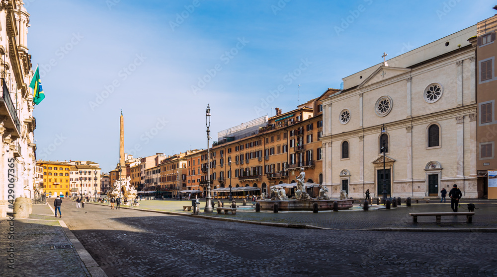 Obraz premium View of Piazza Navona in Rome