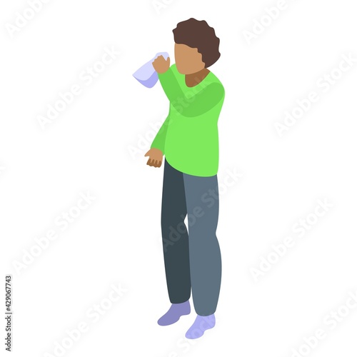 Allergic people icon. Isometric of Allergic people vector icon for web design isolated on white background