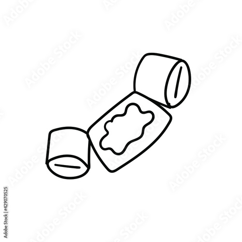 hand drawn doodle baby inflatable armbands. Swimming accessories. arm floats infant. Vector illustration