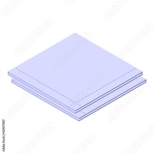 Cleaning handkerchief icon. Isometric of Cleaning handkerchief vector icon for web design isolated on white background