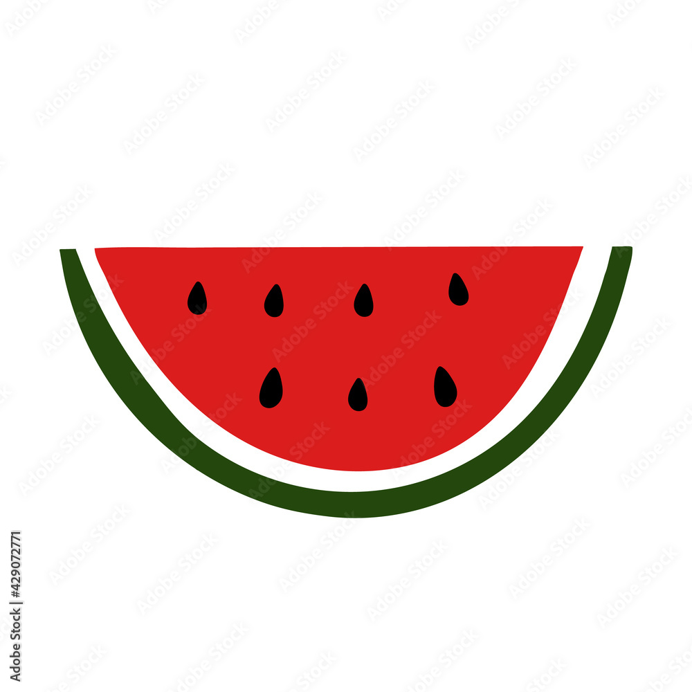 Fresh red watermelon in doodle style.
Healthy and vegan food. Hand drawn vector illustration isolated on white background. Fresh red watermelon in doodle style.
Healthy and vegan food. Hand drawn vector illustration isolated on white background.