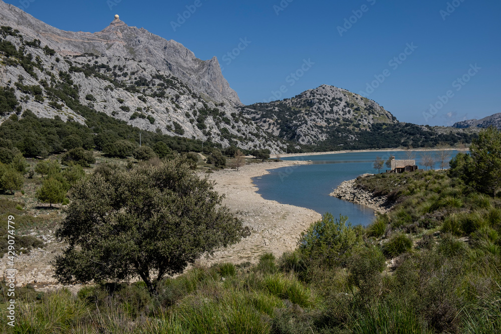 Cúber reservoir shelter, long distance route GR 221, Escorca, Mallorca, Balearic Islands, Spain