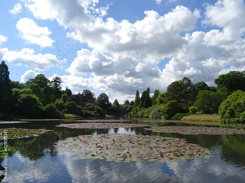 Sheffield Park lake, East Sussex, England