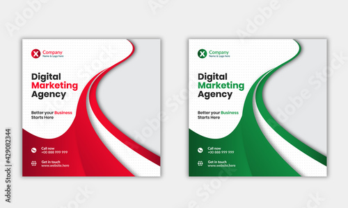 Digital marketing agency social media post design