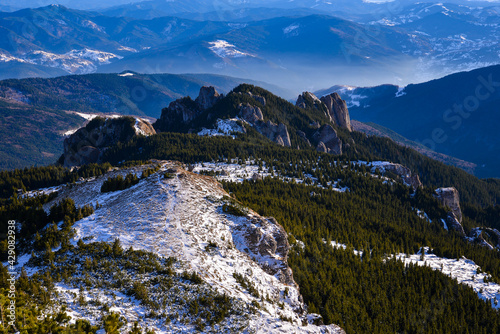 landscape in the mountains in Romania