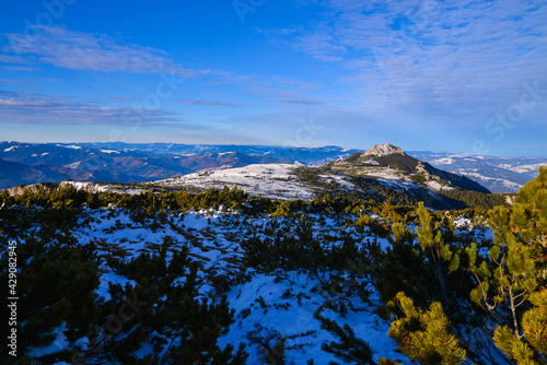 landscape with sky and mountains