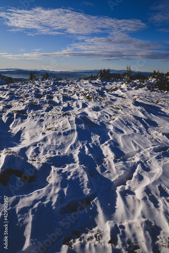 landscape with snow