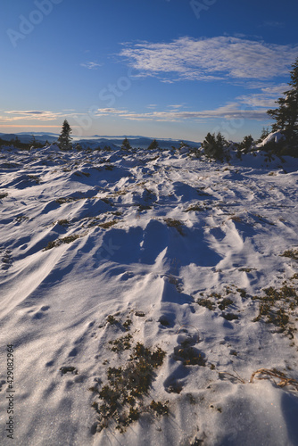 landscape with snow