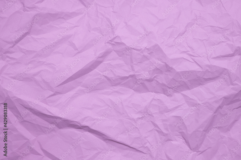 Trendy paper texture. Crumpled paper in light purple color Trendy paper texture. Crumpled paper in light purple color
