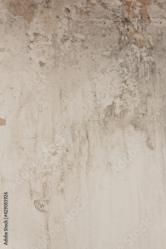 Wallpaper Mural Shabby putty background. Vintage ancient background. Light shade textured old wall Torontodigital.ca