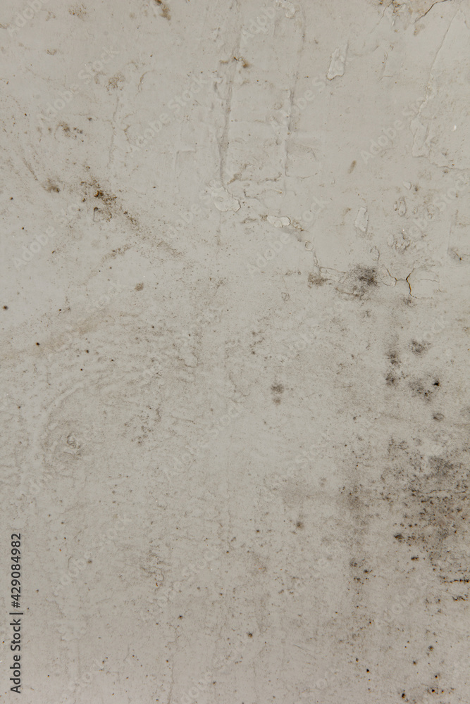 Fototapeta premium Shabby putty background. Vintage ancient background. Light shade textured old wall