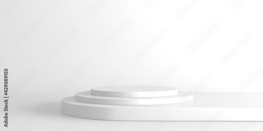 Abstract scene podium mockup. Award ceremony concept Abstract scene podium mockup. Award ceremony concept