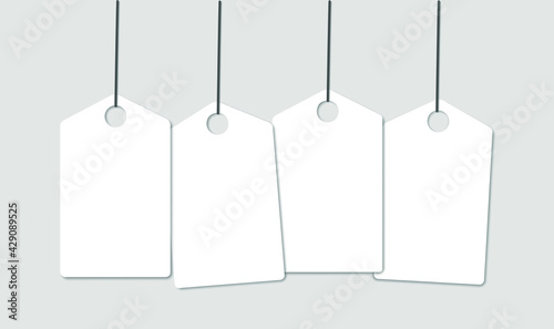 Sale tag. Shopping Label. Mock-up sale tag