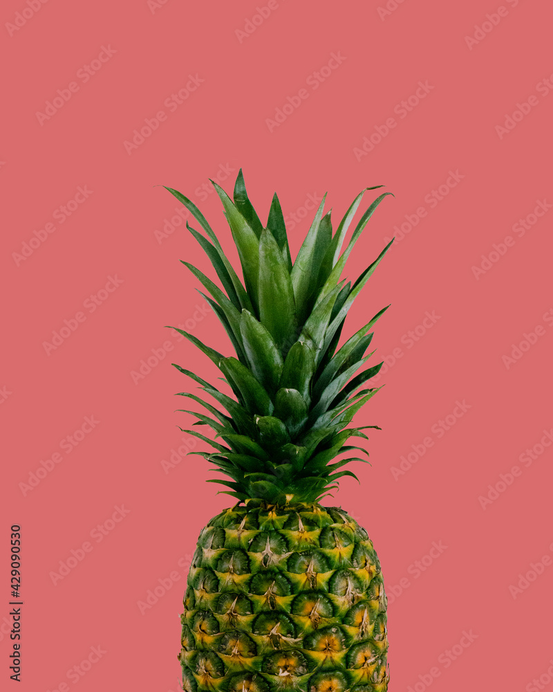 Ananas Hintergrund rot Ananas Hintergrund rot