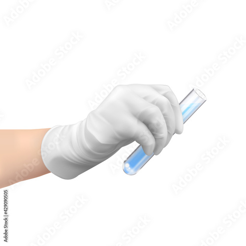 Hand With Tube Composition