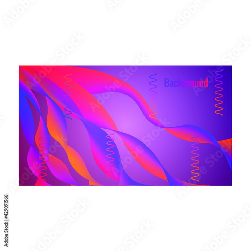 Color Flow Background Design Premium Vector