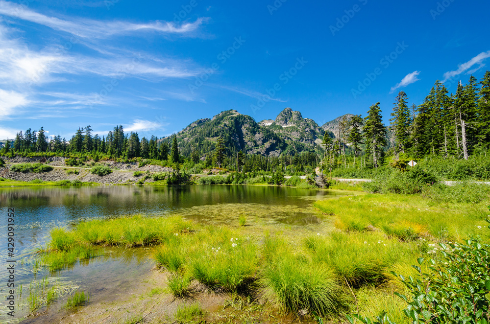 Majestic mountain lake in Canada. Majestic mountain lake in Canada.