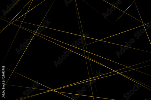 Abstract black with gold lines  triangles background modern design. Vector illustration EPS 10.