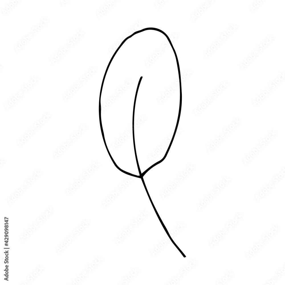 vector branch with leaves black and white. Minimalistic botanical illustration, hand drawing vector branch with leaves black and white. Minimalistic botanical illustration, hand drawing