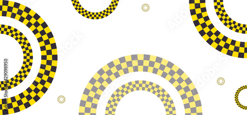 geometric shapes road style background ya banner