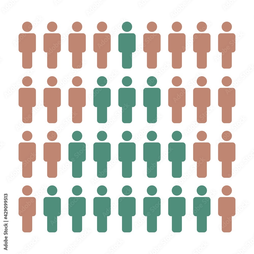 group of people illustration vector,man icon,people of different colors. group of people illustration vector,man icon,people of different colors.