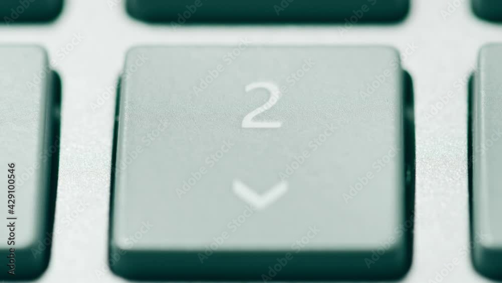Looping macro clip of different numeric keypad keys of a computer keyboard Looping macro clip of different numeric keypad keys of a computer keyboard