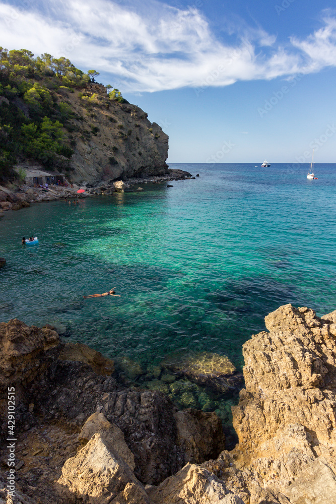 Xarraca beach in Ibiza (Spain) Xarraca beach in Ibiza (Spain)