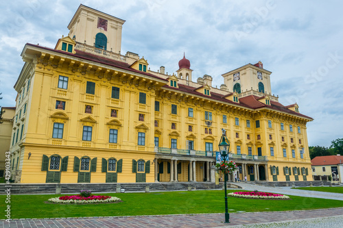 View of the famous esterhazy palace in the austrian city Eisenstadt, capital of Burgenland region. photo