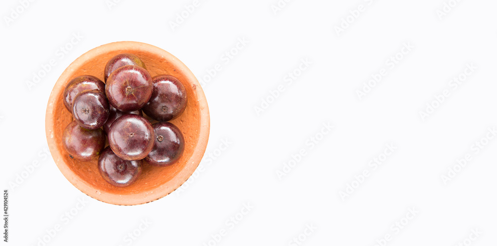 Brazilian exotic berry jabuticaba - Plinia cauliflora Brazilian exotic berry jabuticaba - Plinia cauliflora