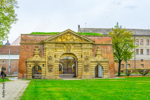 View of a fragment of the olomouc fortification in the czech republic.