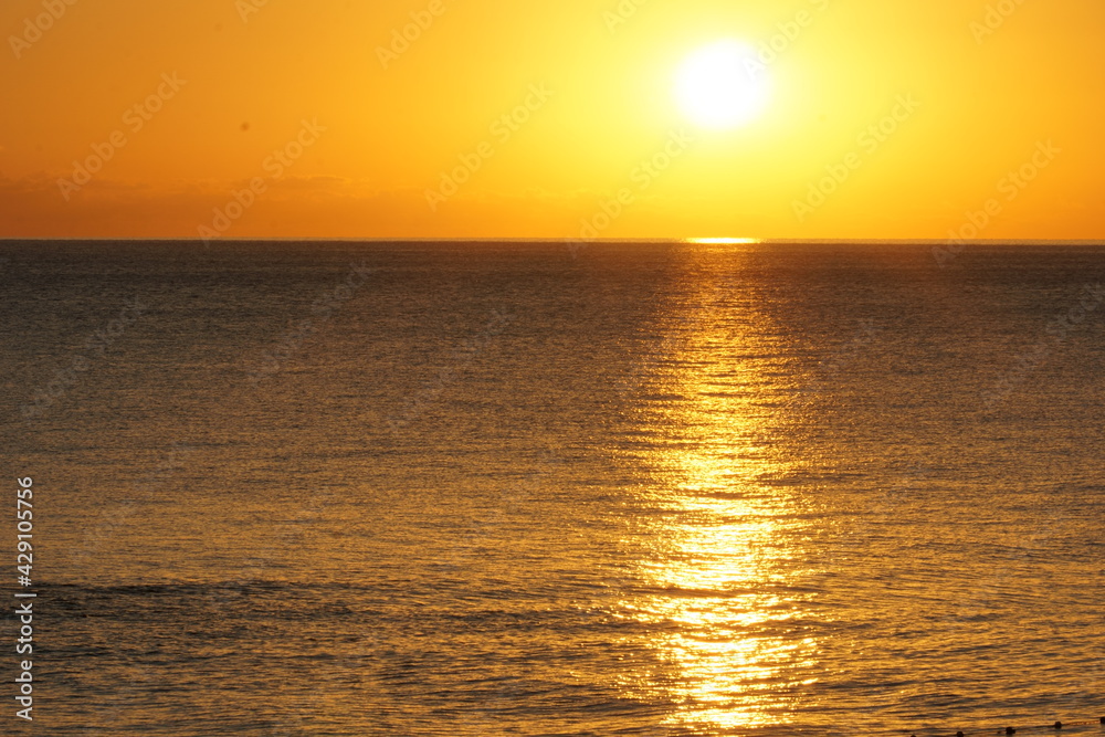 Sunrise over the calm sea Sunrise over the calm sea
