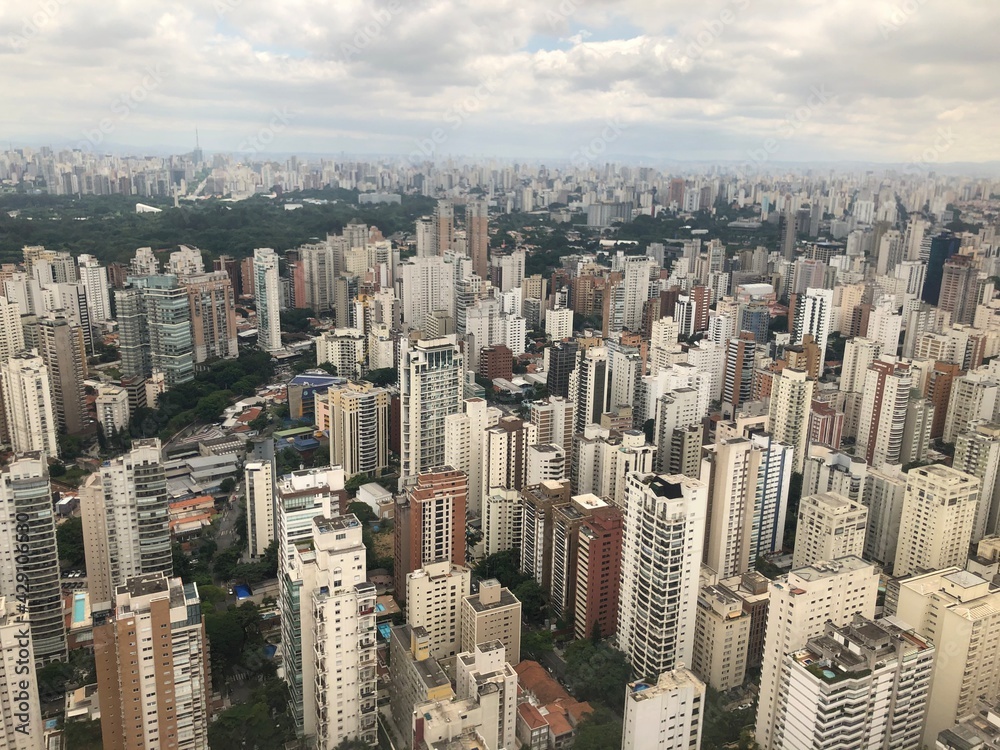 Aerial view of the city of São Paulo, Brazil