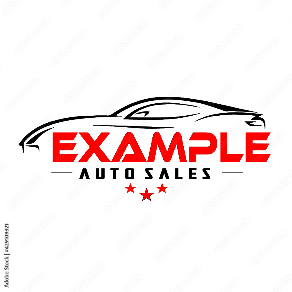 Fototapeta premium auto sales logo 
