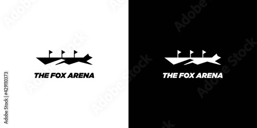 Fox arena logo design modern, attractive suitable for the world of entertainment