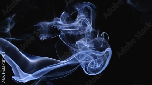 Wallpaper Mural Realistic smoke on a black background. Soft fog, abstract cloud of haze, animation fog effect in slow motion. Close up. Torontodigital.ca