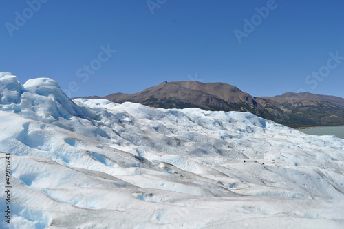 perito moreno glacier arid region country, snow covered mountains in winter
